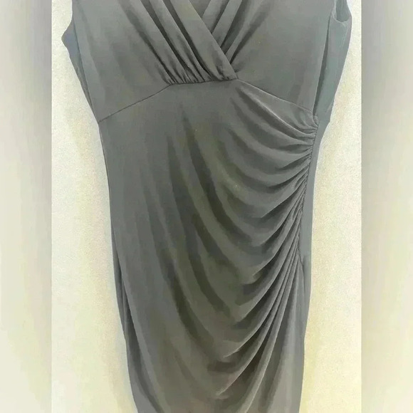 Lauren Ralph Lauren Little black dress v-neck stretchy comfortable shoulder pads - Picture 10 of 12